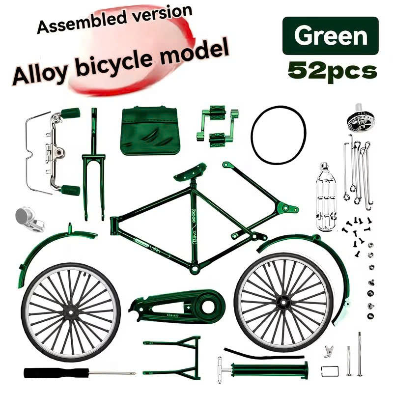 52pcs Retro Bicycle Model Set