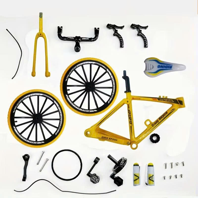 52pcs Retro Bicycle Model Set